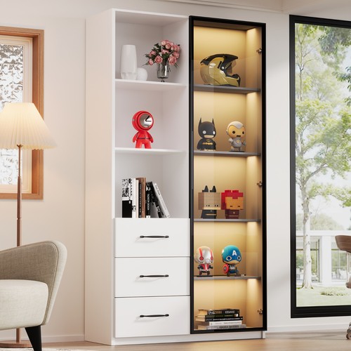 Glas vitrine standvitrine - glas,