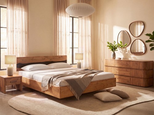 Bett river 180x200 akazie - ,