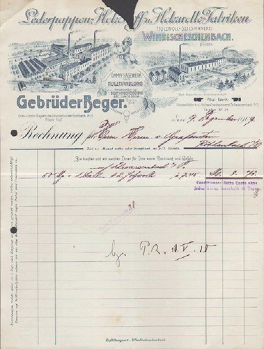 Windischeschenbach rechnung - windischeschenbach,,
