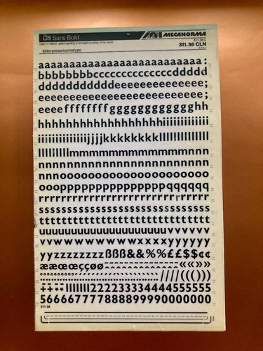Mecanorma wie letraset - wie,