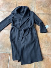 Schwarzer Mantel Modern Sisley Neu Mit Etikett Größe 36/40