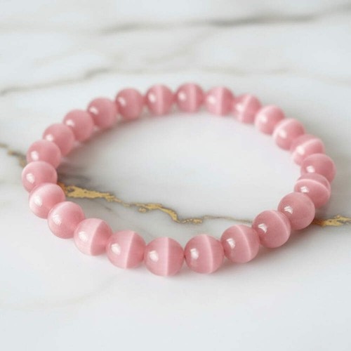 Katzenauge kugelarmband 8mm - katzenauge,