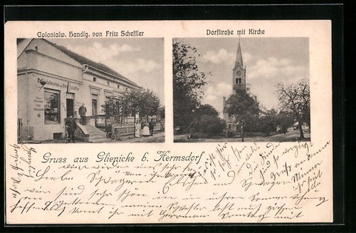 Glienicke bei hermsdorf - ak,