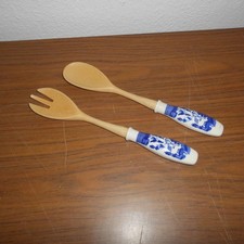 Salatbesteck Holz Keramik