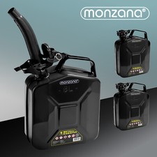 MONZANA® 3x Benzinkanister 5L Metallkanister Kanister Kraftstoffkanister Diesel