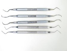 5x Hu-Friedy Dental Instrumente Set – u.a. Gracey Küretten, Exkavator, Scaler