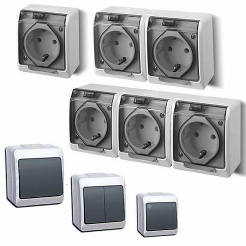 Steckdose schalter schuko - steckdose, ap