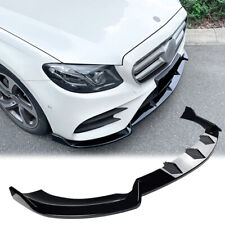 Für Mercedes W213 E-Klasse 2016-2020 AMG-Line Frontspoiler Lippe Schwarz Glanz