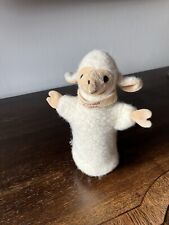 Handpuppe Schaf aus Schurwolle 
