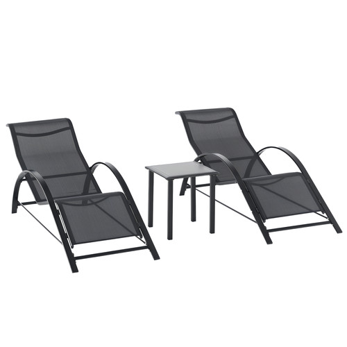 Sonnenliege mit tisch - mit, tisch,