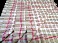 BAUERN LEINEN STOFF FÜR 4 x