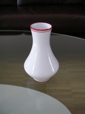 Winterling Kirchenlamitz Bavaria Vase Weiß White Rote Linien Red Lines um 1940