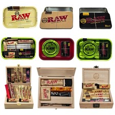 Rauchset Sets, Blättchen, Tablett, Filter, Aufbewahrungskoffer, Kegelhalter, Spitzen