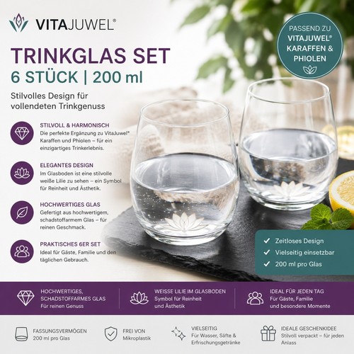 Vita juwel trinkglas set - vita, 6