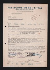 ZITTAU, Brief 1960, VEB Robur-Werke LKW Motoren