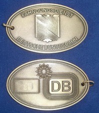 ehemalige Dienstmarke Fahndungsdienst Deutsche Bundesbahn Bahn Polizeimarke #AUK