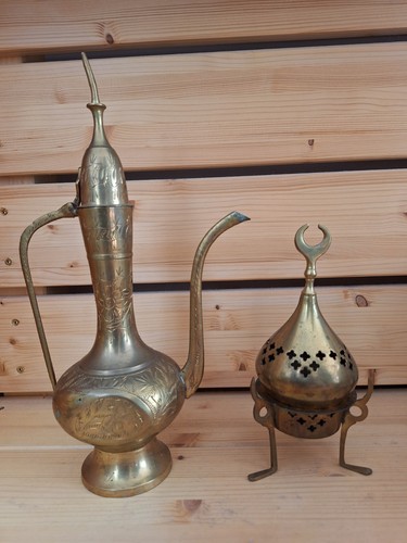 Messingkanne und messing - messingkanne,
