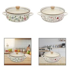 Emaille Topf mit Deckel