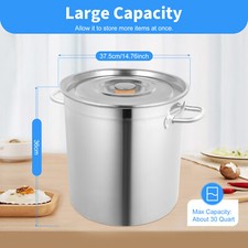 35L Kochtopf mit 201 Edelstahl