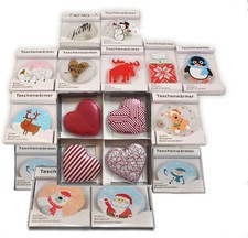 5/10er Set Taschenwärmer Handwärmer Elch Schneemann Eisbär Wärmflasche Herz HOT