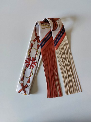 Hermes twilly 100 soie - twilly, 100%