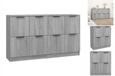 Sideboards 2 Stk. Grau Sonoma