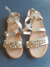 Sandalen gold mit strass - sandalen, am