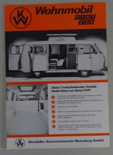 Prospektblatt Weinsberg / Fiat