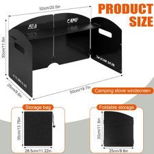 4 Platten Windschutz Faltbarer