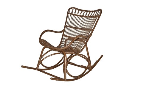 Moderner rattan schaukelstuhl - moderner, rattan-schaukelstuhl