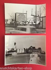 2 x Presse Foto 18 cm x 13 cm um 1955 West Berlin Motorroller Automobil ( F12158