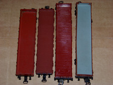 MÄRKLIN HO - 4 Niederbordwagen verschiedene Längen