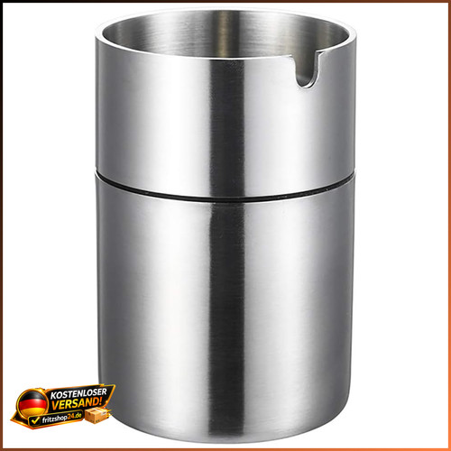 Edelstahl aschenbecher wind - edelstahl,