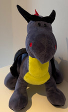 NICI Creatures Drache Umbrax Plüsch ca.  33 cm hoch 50 cm lang Stofftier grau