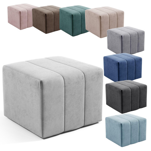 Likma velvet pouf hocker - likma,