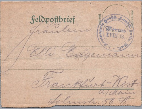 Reich feldpostbrief 1 - dt.,