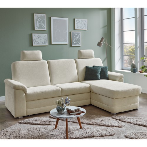 Polsterpower ecksofa natur - -,