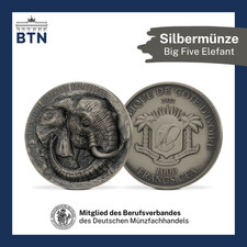 1 Unze Silber Gedenkmünze Big Five Elefant