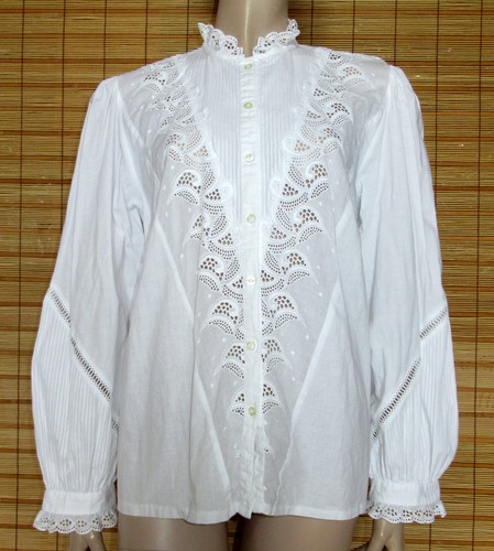Weisse trachtenbluse spitze - weisse,