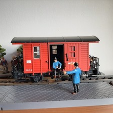 LGB 4040 - (40390) Feuerwehrwagen für Personen + Geräte-Transport- top gepflegt!