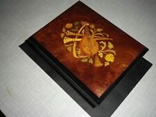 Spieluhr Reuge Schweiz Schmuckschatulle Musikdose Memory Wurzelholz Intarsien !!