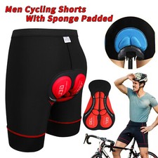 Herren Kurz Fahrradhose Radunterhose Atmungsaktiv Rennrad Sitzpolster Radlerhose