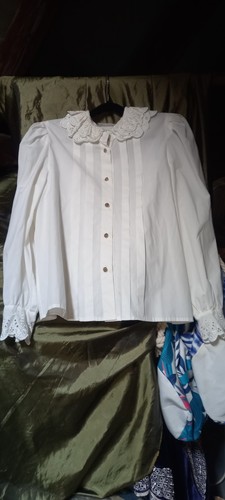 Vintage bluse weiß - vintage, meico