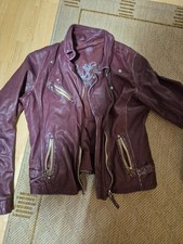 Gypsy Lederjacke gröse xl in der Farbe weinrot