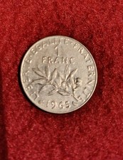 1 Franc 1965, Münze, Währung, Liberte, Egalite, Fraternite, Republique...
