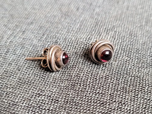 Uralte rubin ohrstecker - uralte, rubin-ohrstecker