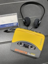 Sony Walkman Sports WM SX34 Kassetten Spieler Mega Bass Läuft ! + MC + Kopfhörer