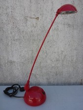 alte Schreibtischlampe Tischlampe Lampe Leuchte Kunststoff vintage rot Pole Star