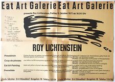 Roy Lichtenstein Eat Art Galerie Düsseldorf Lithographie Ausstellung Plakat 1971