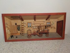 ++ 3D Holzbild Feuerwehr  - Lindenholz 58 x 26  cm Wandbild Deko ++Hhj